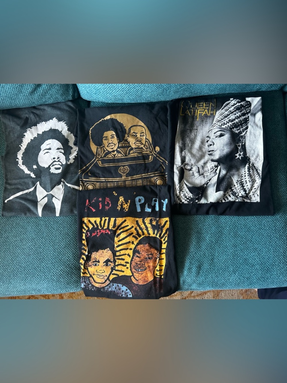 X4 hip hop tees t-shirts size XL, QUEST LOVE, QUEEN LATIFAH, OUTKAST, KID n PLAY
